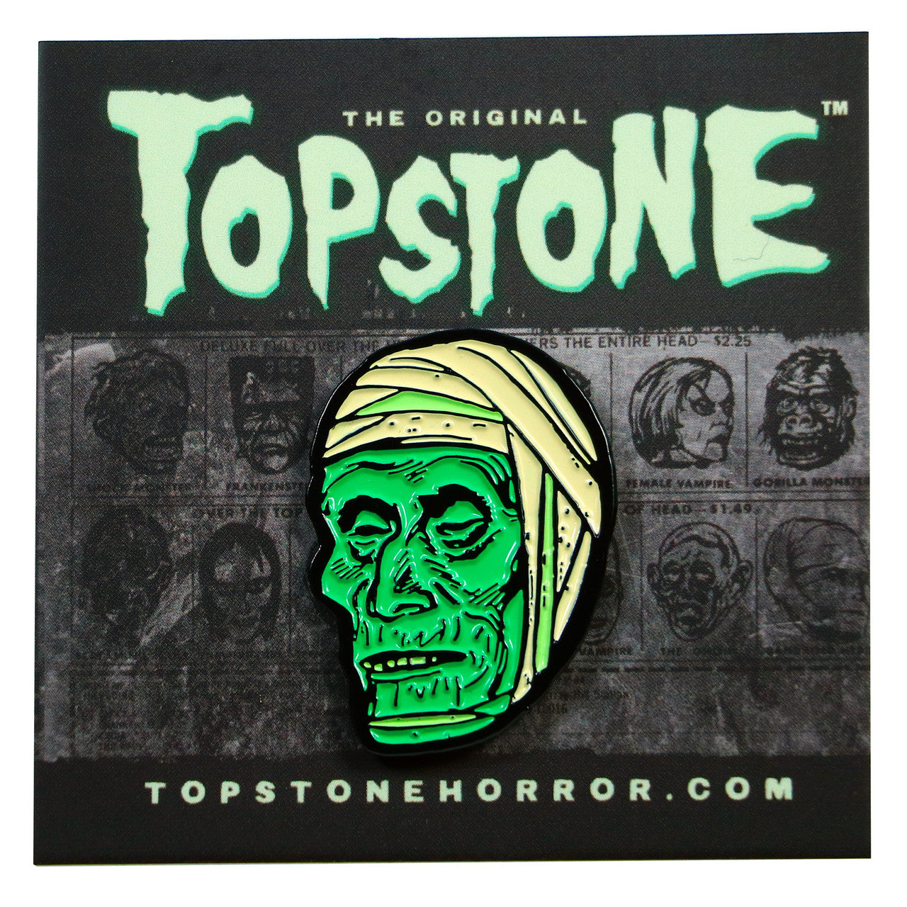Mummy Retro Horror Halloween Enamel Pin