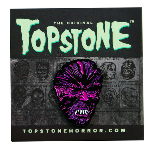 Teen Werewolf Retro Horror Halloween Enamel Pin