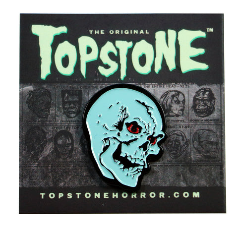 Skull Retro Horror Halloween Enamel Pin
