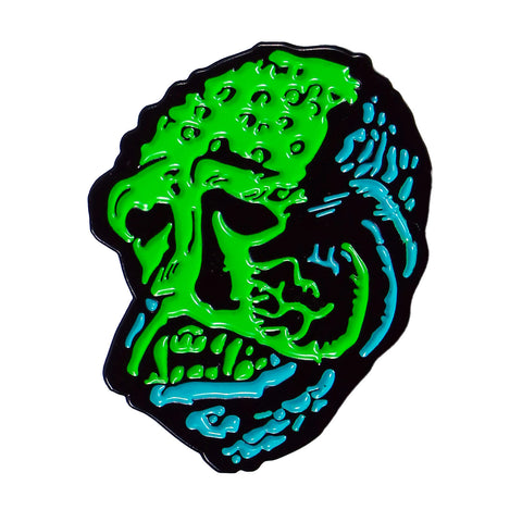 Lagoon Monster Retro Horror Halloween Enamel Pin