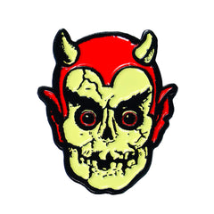 Graveyard Devil Retro Horror Halloween Enamel Pin